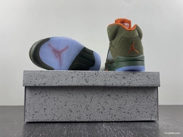 5 DD0587-308 Air Jordan Olive 0712